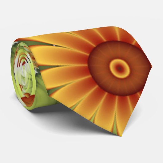フローラドリームモダン、抽象芸術フラワーフラクタルアート ネクタイ (ロール)