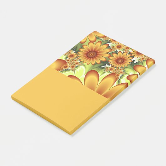 フローラドリームモダン、抽象芸術フラワーフラクタルアート ポストイット (アングル)