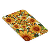 フローラドリームモダン、抽象芸術フラワーフラクタルアート マグネット (右側)