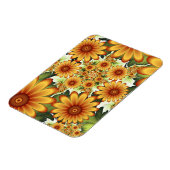 フローラドリームモダン、抽象芸術フラワーフラクタルアート マグネット (左側)