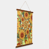 フローラドリームモダン、抽象芸術フラワーフラクタルアート 吊り下げ型タペストリー (傾斜あり)