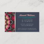 フローラドリームヴィンテージフラクタルアート名刺 名刺 (裏面)