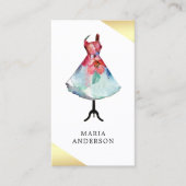 フローラドレかわいらしス型枠マネキンファッションスタイリスト 名刺 (正面)