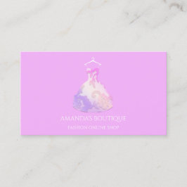フローラドレスロゴファッション結婚のイベントピンク 名刺