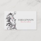 フローラドレス付き女の子 名刺 (正面)