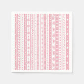 フローラドーストライプル スタンダードカクテルナプキン (正面)