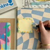 フローラドードルパターンポストイットノート7.6 x 7.6 cm ポストイット