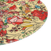 フローラドードル:装飾ヴィンテージカード。 カッティングボード (角)