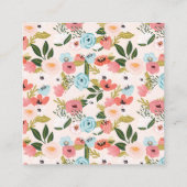 フローラドーナツ赤ちゃんシャワーおむつラッフルエンクロージャー エンクロージャーカード (裏面)