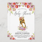 フローラドー赤ちゃんシャワー 招待状 (正面/裏面)