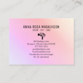 *~*フローラド吹ライヤーフラワーグラデーション Pastel AP6 名刺 (裏面)