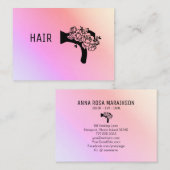 *~*フローラド吹ライヤーフラワーグラデーション Pastel AP6 名刺 (正面/裏面)