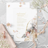 フローラド結婚ラマのリハーサルディナーID1022 招待状