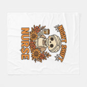 フローラナイトシフトナーススケルトンハロウィーンRNノール フリースブランケット (正面(横))