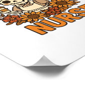 フローラナイトシフトナーススケルトンハロウィーンRNノール ポスター (角)