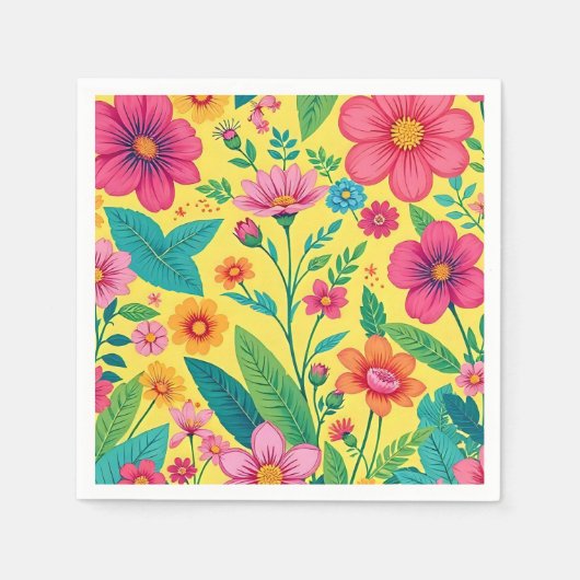 フローラナプキン スタンダードカクテルナプキン (正面)