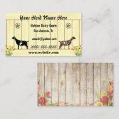 フローラヌビアン酪農ヤギバーンスター 名刺 (正面/裏面)