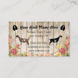 フローラヌビアン酪農ヤギ名刺 名刺