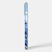 フローラネイビーブルーと金ゴールド旋回 Case-Mate iPhoneケース (裏面 / 左)