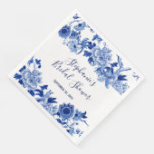 フローラネイビーブルーホワイトチノワセリーブライダルシャワー (コーナー)