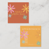 フローラネイリストグルーヴィ 予約カード (正面/裏面)