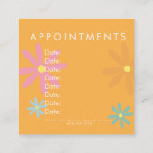 フローラネイリストグルーヴィ 予約カード (裏面)