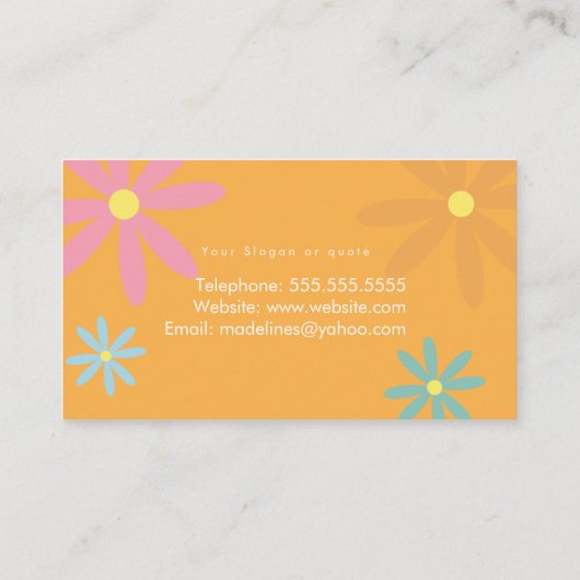 フローラネイリストGroovy名刺 名刺 (裏面)