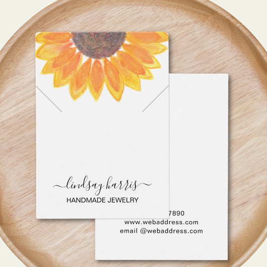 フローラネックレスジュエリーディスプレイカード