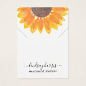 フローラネックレスジュエリーディスプレイカード (正面)