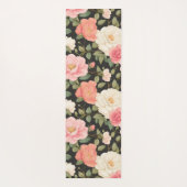 フローラノアエレガントフローラパステルピンクアイボリーバラ ヨガマット (裏面)