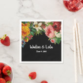 フローラノワール スタンダードカクテルナプキン (インサイチュ)