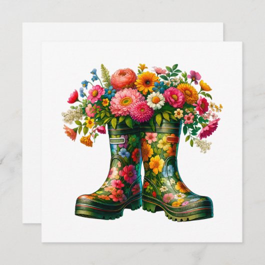 フローラノートカードとアートからフレームへ ノートカード (正面/裏面)