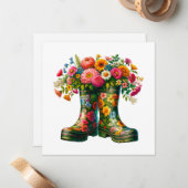 フローラノートカードとアートからフレームへ ノートカード (正面/裏面インサイチュ)