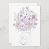 フローラノートカード サンキューカード (正面/裏面)