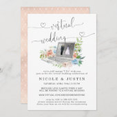 フローラノートパソコン |仮想結婚式招待状 (正面/裏面)