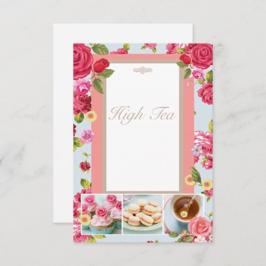 フローラハイティー招待状 招待状 (正面/裏面)