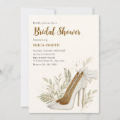 フローラハイヒールブライダルシャワー 招待状 (正面)