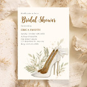 フローラハイヒールブライダルシャワー 招待状