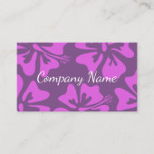 フローラハイビスカスフラワー名刺テンプレート 名刺 (正面)