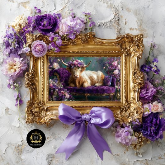 フローラハイランドカウオンパープルチェーンデクページ 薄葉紙