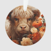 フローラハイランドカウシリーズデザイン1 オーナメント (正面)