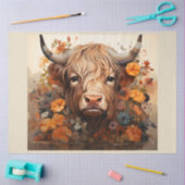 フローラハイランドカウシリーズデザイン3 薄葉紙 (クラフト)