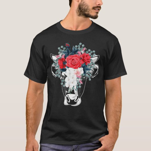 フローラハイランドカウハイファー乳農場の野生動物 Tシャツ (正面)