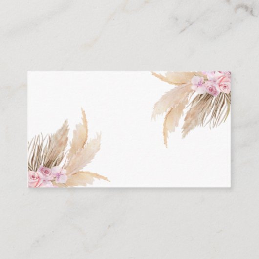 フローラハイランド牛の赤ちゃんシャワー登録カード エンクロージャーカード (裏面)