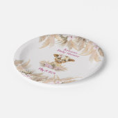 フローラハイランド牛の赤ちゃんシャワー ペーパープレート (アングル)