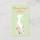 フローラハウスキーピングエコ清掃サービス 名刺 (正面)