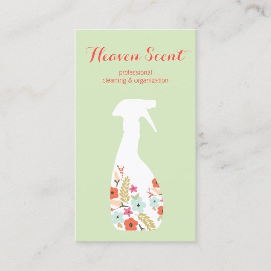 フローラハウスキーピングエコ清掃サービス 名刺 (正面)