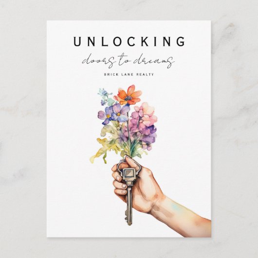 フローラハウス鍵実在エテートマーケティング ポストカード (正面)