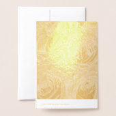 フローラハッピーバレンタインデーカードバラ 箔カード (裏面封筒付き)