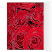 フローラハッピーバレンタインデーカードレッドローズ (内側(左))